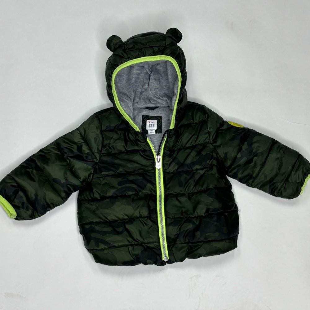 Baby Boy Camouflage Puffer Gap Coat Size 12-18M